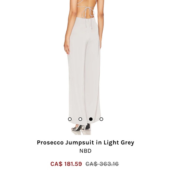 Revolve NBD Prosecco Jumpsuit in Burgundy - Picture 3 of 4